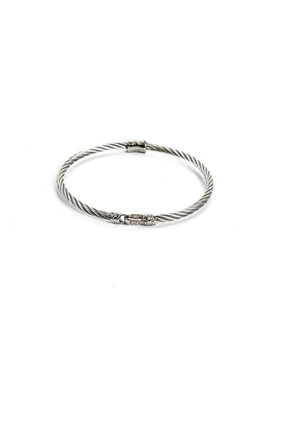 ALOR® Women's 18K White Gold Diamond Cable Bracelet