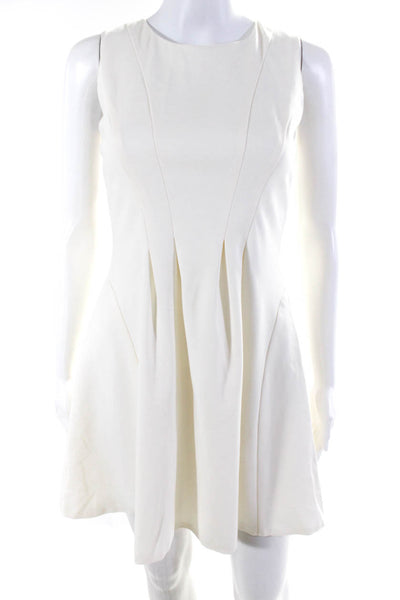 Shoshanna Women's Sleeveless A Line Mini Dress Ivory Size 0