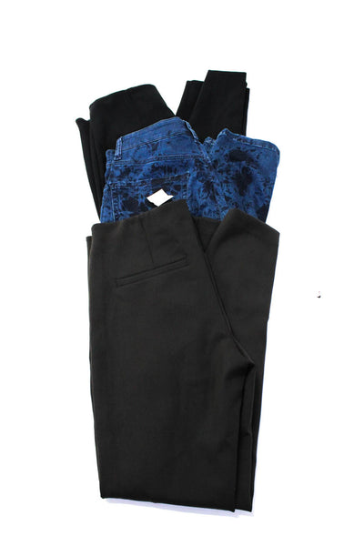 Cambio Women's Button Closure Straight Leg Dress Pant Black Size 10 Lot 3