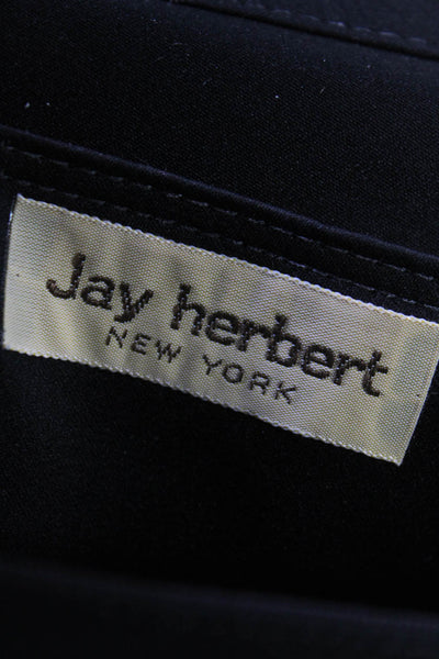 Jay Herbert NY Womens Quilted Texture Chain Link Crossbody Shoulder Handbag Blac