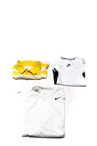 Nike Mens Tank Tops Polo Shirt White Yellow Size Small Medium Large Lot 3