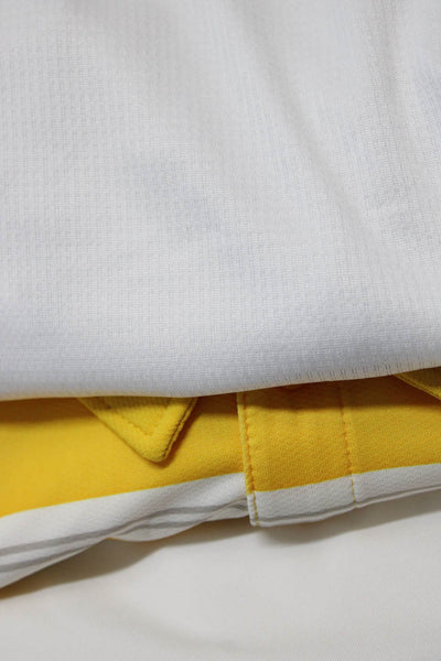 Nike Mens Tank Tops Polo Shirt White Yellow Size Small Medium Large Lot 3