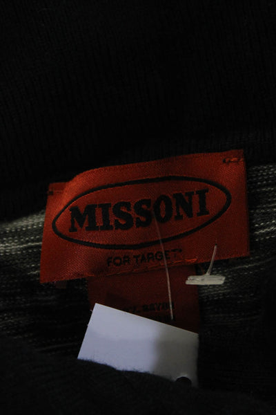 Missoni For Target Womens Long Sleeve Knit Mini Polo Dress Green Gray Size XS