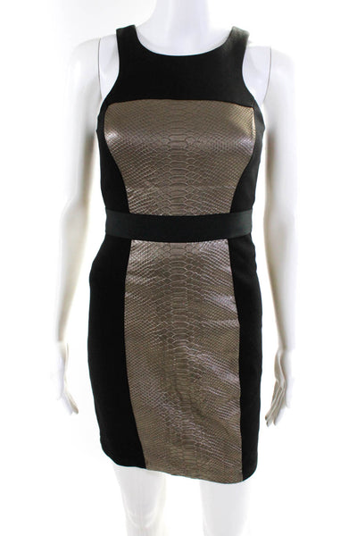 Bailey 44 Women's Sleeveless Textured Knee Length Sheath Dress Black Size XS