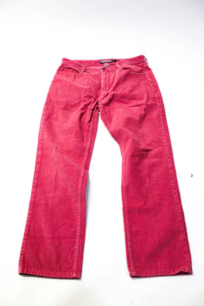 Vineyard Vines J Crew Paper D&C Mens Pants Red Blue Gray Size 35 32 36 Lot 3