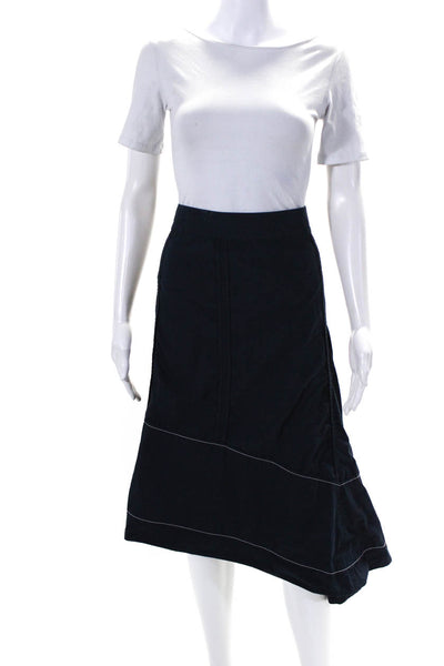 3.1 Phillip Lim Womens Blue High Waisted Flare Skirt Size 10 12576486