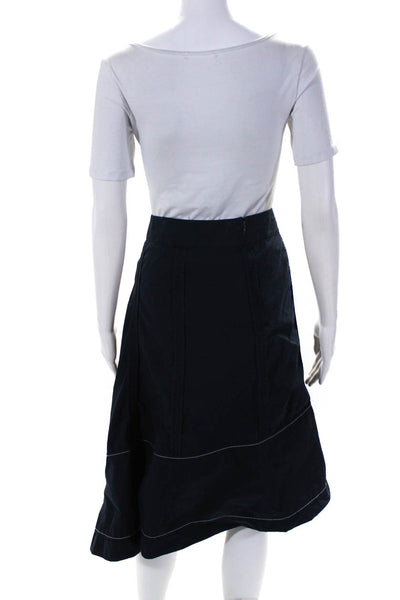 3.1 Phillip Lim Womens Blue High Waisted Flare Skirt Size 10 12576486