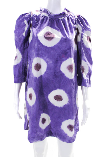 Sea New York Womens Purple Tie Dye Tunic Dress Size 4 12614170