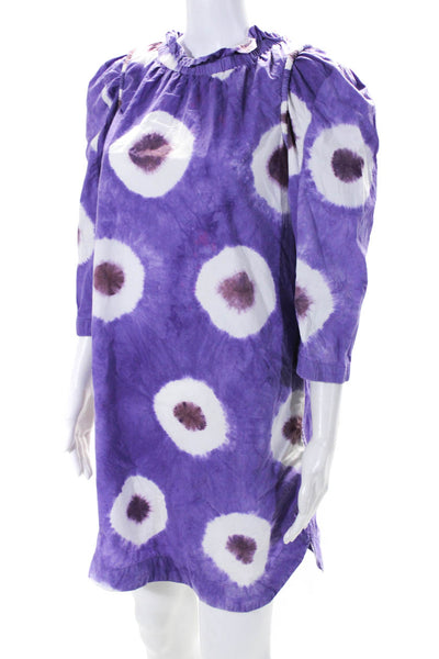 Sea New York Womens Purple Tie Dye Tunic Dress Size 4 12614170