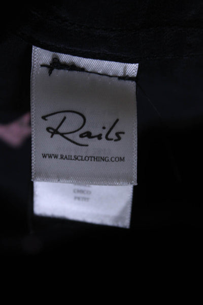 Rails Womens Black Kate Star Shirt Size 2 13837183