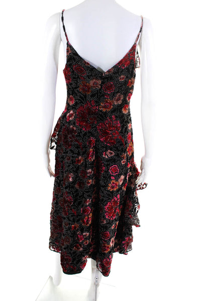 Jill Jill Stuart Womens Black Dahlia Print Dress Size 2 12567643