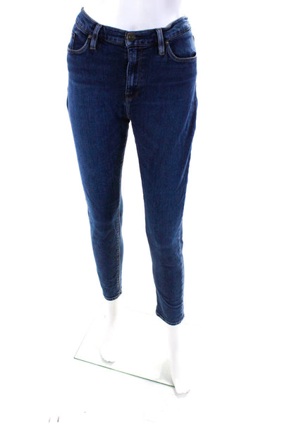 Hudson Womens Blue Obscurity Nico Midrise Skinny Jeans Size 12 13061216