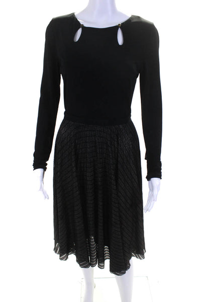 CATHERINE DEANE Womens Black Metallic Nicki Dress Size 6 12689854