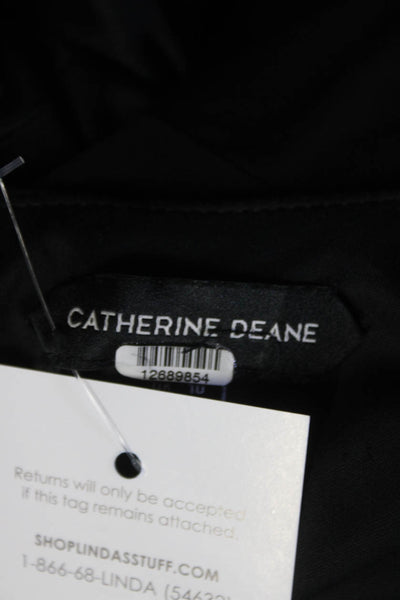 CATHERINE DEANE Womens Black Metallic Nicki Dress Size 6 12689854