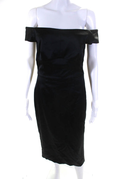 Milly Womens Black Ari Off The Shoulder Dress Size 6 12529431