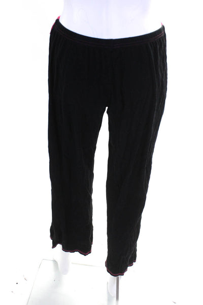 Josie Natori Women's Spaghetti Straps Sleepwear Pant Set Black Size M