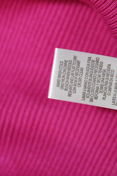 Calvin Klein Jeans Womens Double Strap One Shoulder Tank Top Pink Size Medium
