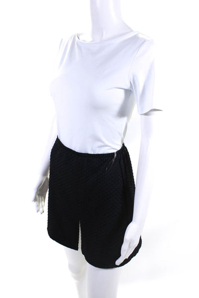 Gottex Women's Textured A Line Pull On Mini Skirt Black Size L