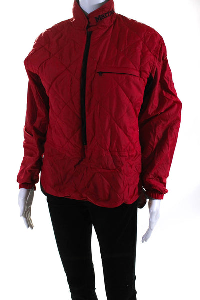 Marmot Women's Mock Neck Insulated Down Jacket Red Size S