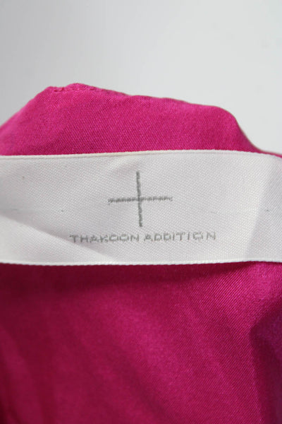 Thakoon Addition Womens Silk Sleeveless A Line Dress Magenta Pink Size 0