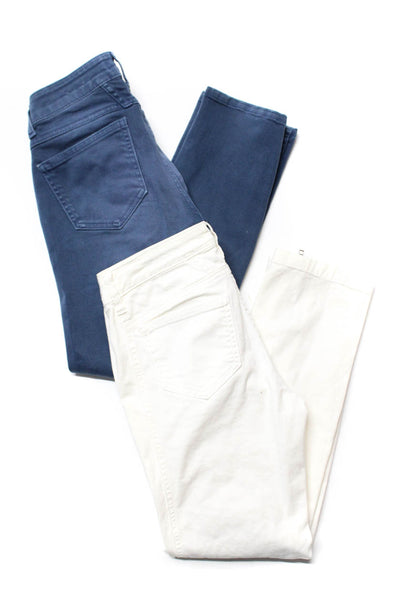 Closed Womens Cotton Low-Rise Straight Leg Jeans Pants Blue White Size 25 Lot 2