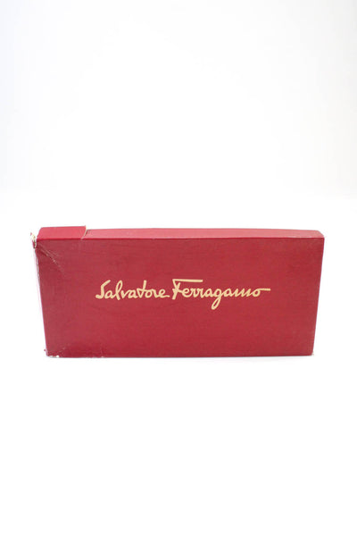 Salvatore Ferragamo Women's Leather Slingback Kitten Heels Gold Size 8AAAA