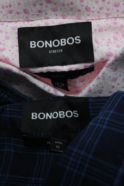 Bonobos Mens Button-Down Dress Shirt Blue Sizes XL, 16.5 Lot 2