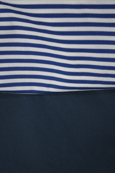 Southern Tide Peter Millar Mens Short Sleeve Polo Shirt Blue Size L M Lot 2