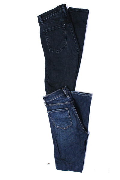 J Brand Womens High Rise Dark Wash Skinny Jeans Blue Denim Size 24 Lot 2