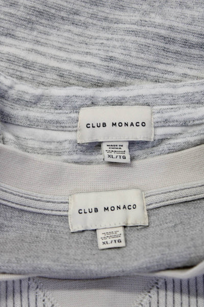 Club Monaco Men's Crewneck Short Sleeves T-Shirt Gray Size XL Lot 2