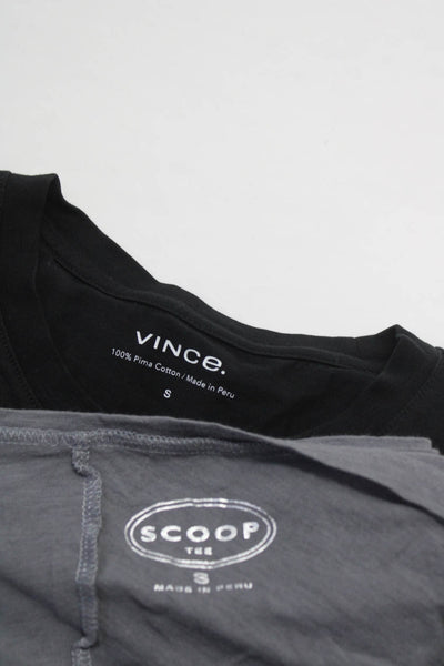 Vince Scoop Womens T-Shirt Top Black Size S Lot 2