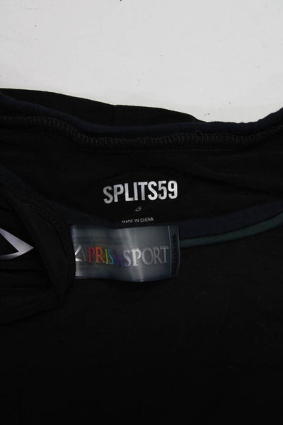 Prism Sport Splits 59 Womens Knit Tank Tops Black Size Small Medium Lot 2