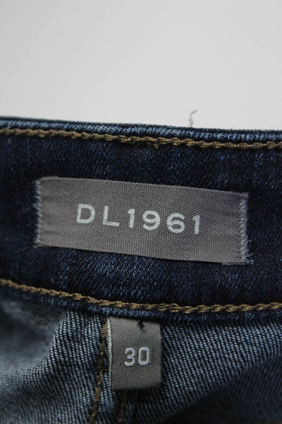 DL1961 Women's Florence Mid Rise Instasculpt Skinny Jeans Blue Size 30