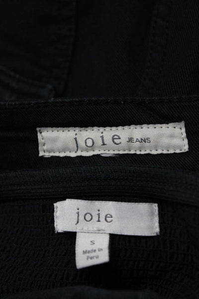 Joie Jeans Joie Womens Cotton Skinny Leg Jeans Pants Jumpsuit Black 28 S Lot 2