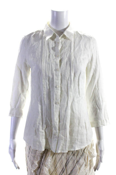 Premium Linen Free P\eople Womens Button Down Shirt Skirt Size Large 4 Lot 2