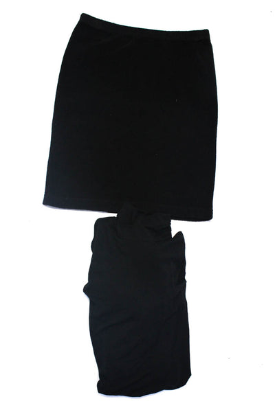 Sisley Hard Tail Women's Ruffle Cuff Long Sleeve Blouse Black Size XL 14, Lot 2