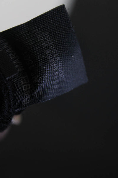 Isabel Marant Womens Wool Cut Out Long Sleeve Mini Sweater Dress Black Size 38 S