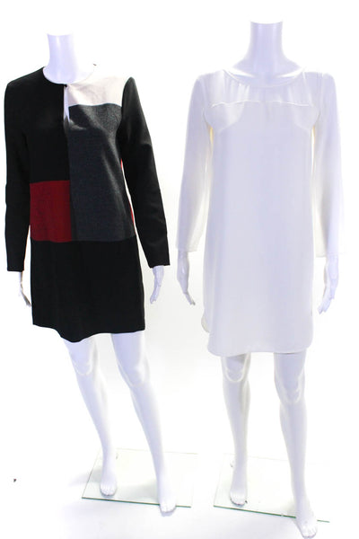 Zara Women's Round Neck Short Sleeves A-Line Mini Dress White Size S Lot 2