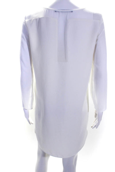 Zara Women's Round Neck Short Sleeves A-Line Mini Dress White Size S Lot 2