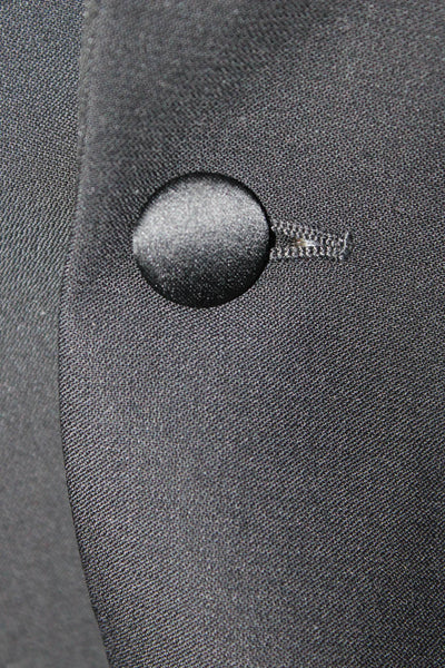 Valentino Men's Wool Two-Button Fully Lined Blazer Jacket Black Size 44