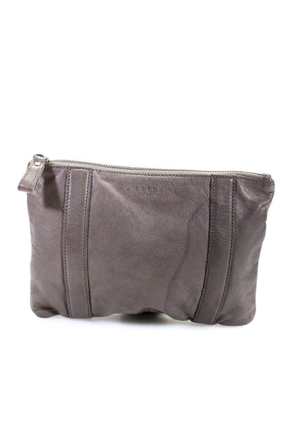 Liebeskind Women's Leather Clutch Pouch Bag Taupe Size S