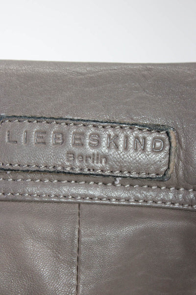 Liebeskind Women's Leather Shoulder Handbag Taupe Size S