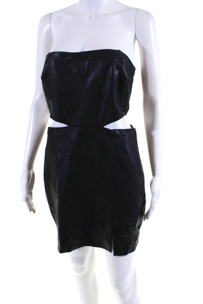 Amanda Uprichard Womens Black Kloss Mini Dress Size 6 15723593