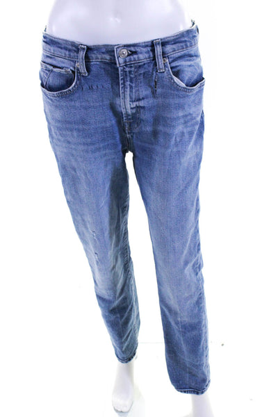 7 For All Mankind Womens Blue Peggi Tapered Straight Jeans Size 12 14623991