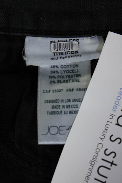 Joe's Jeans Womens Black Icon Skinny Jeans Size 10 14646648