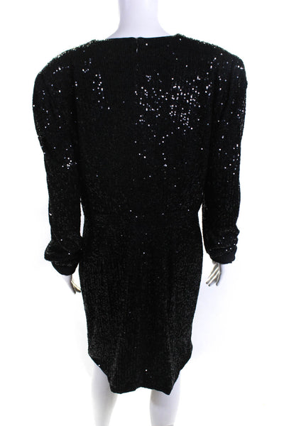 Fame & Partners Womens Black The Mana Dress Size 16 13292278