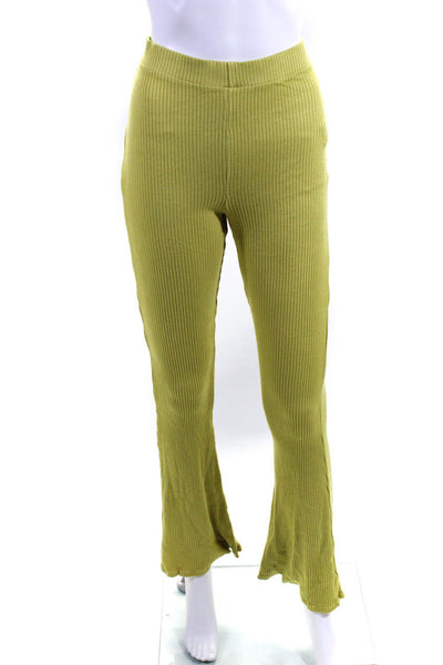 Simon Miller Womens Green Saturn Flare Pants Size 4 13898071