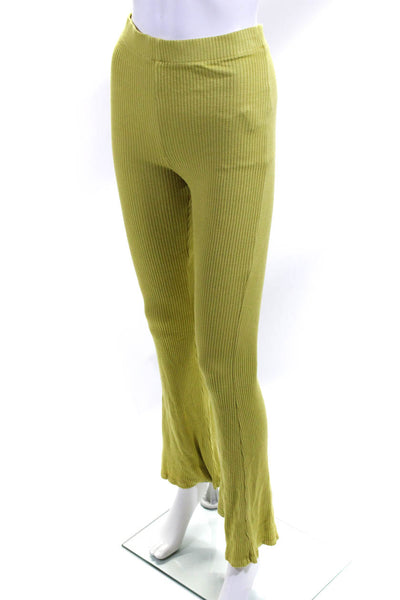 Simon Miller Womens Green Saturn Flare Pants Size 4 13898071