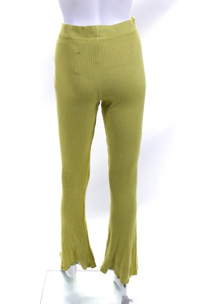 Simon Miller Womens Green Saturn Flare Pants Size 4 13898071