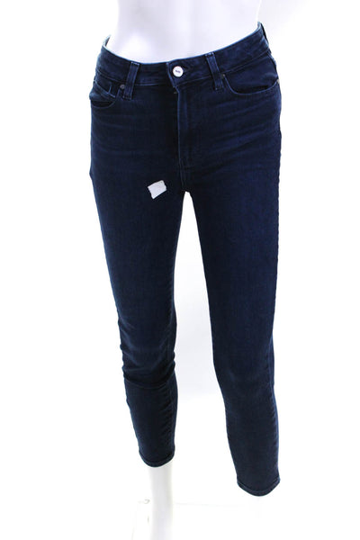 PAIGE Womens Blue Margot Crop Skinny Jeans Size 4 13795725